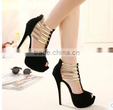 C89231A Europea Lady Hollow Single Shoes Lady Shoes Fashion High Heel Shoes photo-3