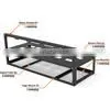 Cheap Factory Price 8 Gpu Rig Kit Open Rack Dual Power Double Layer Chassis Rig photo-5