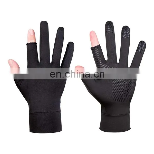 New Cycling Ice Silk Sunscreen Outdoor Half Finger The Other Sports Driving Cycling Fishing Gloves