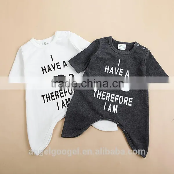 Lovely Style Plain Baby Clothes Romper Bidysuit With Mustache AG-LA0026 photo-5
