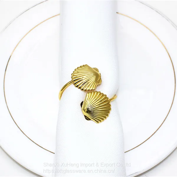 Western Restaurant European Napkin Storage Luxury Metal Napkin Ring photo-2