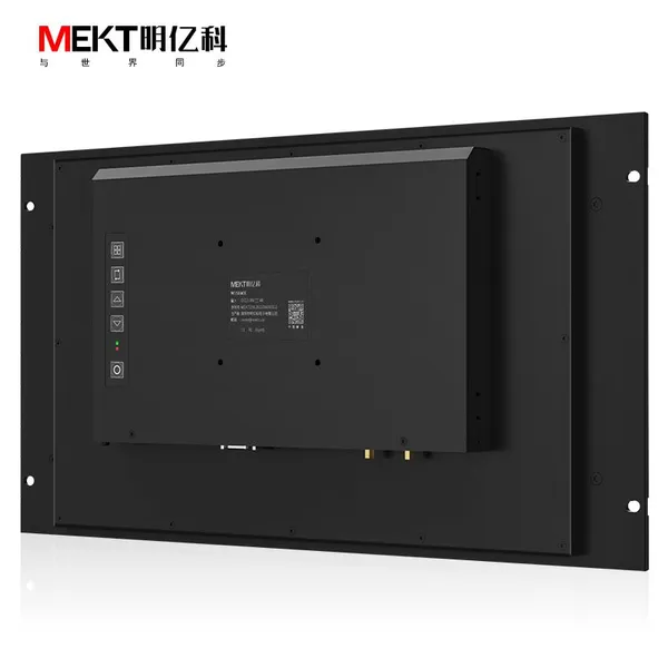 MEKT 6U 1080P Rackmount12.1/15.6 Inch Widescreen Capacitive Touchscreen LCD Monitor Wall Mount Cabinet HD Display Outdoor 1000cd photo-4