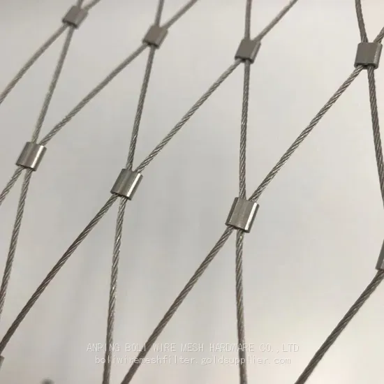 Wire Rope Mesh/ Wire Mesh Fence for Ferrule Cable Zoo Mesh Safety Mesh