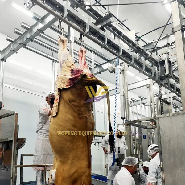 Cattle Slaughter Device Cow Bleeding Step Machine Cow Processing Conveyor Machine Abattoir photo-3