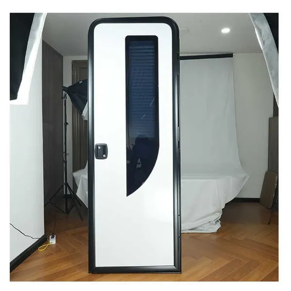 MAYGOOD MG19RD RV Caravan Trailer Entry Door With Blind and Inner Screen Door photo-2
