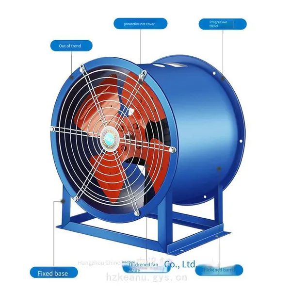 Supply Sf5-2 Type 2.2kw Fixed Powerful Cylindrical Exhaust Ventilator With Base for Factory Buildings and Warehouses photo-3