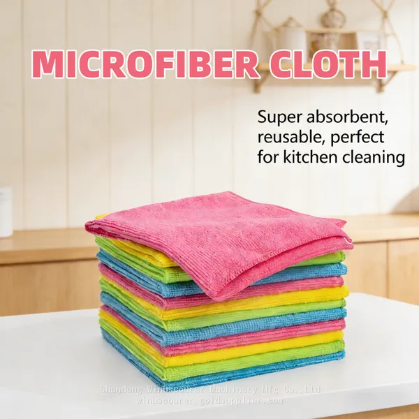 Microfiber Cleaning Cloths for Home Use Quick-Dry Custom Towels for Cars and Kitchen