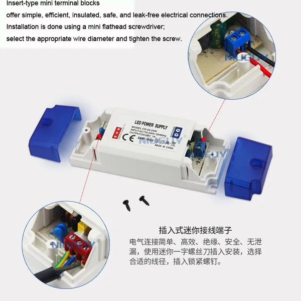 Mini Size Led Driver 10w 12w IP20 Slim LED Driver Switching Led Power Supply