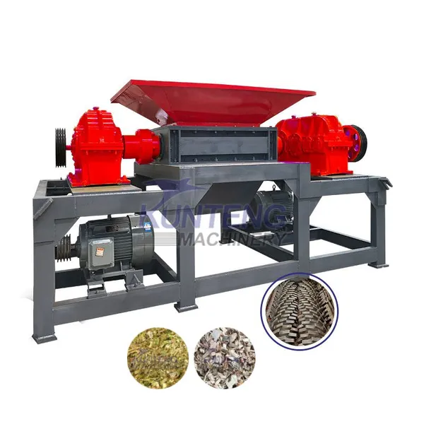 Dual-Shaft Shredders Plastic Garbage Shredder Waste Crushing Machine EPC