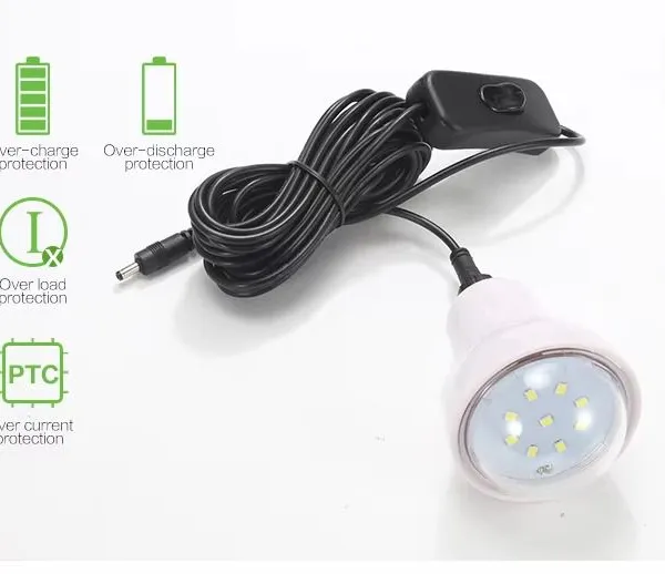 Lantopower 5W Mini Solar Charging Station – Indoor Li-Ion Storage + AC Charging + USB for Phones photo-4