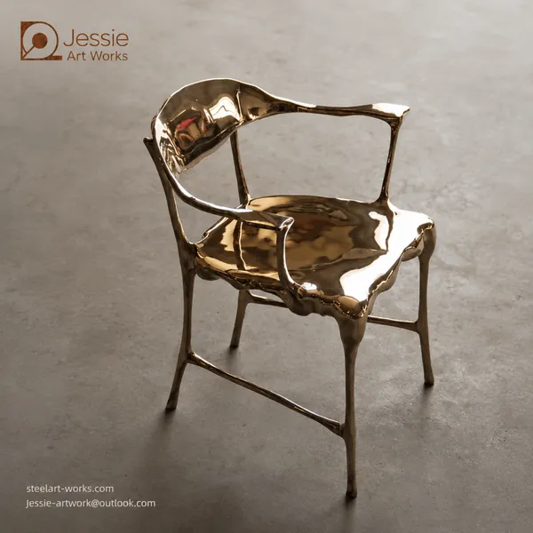 Custom Sculptural Metal Chair photo-5