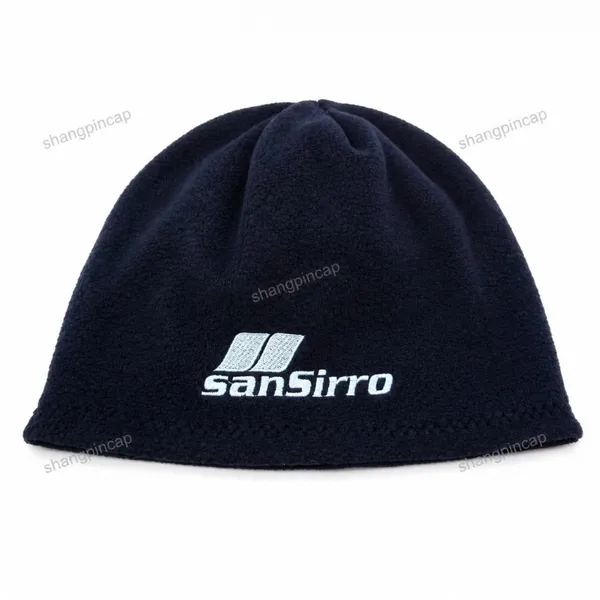 Custom Made Polar Fleece Hat Reversible Knitted Beanie