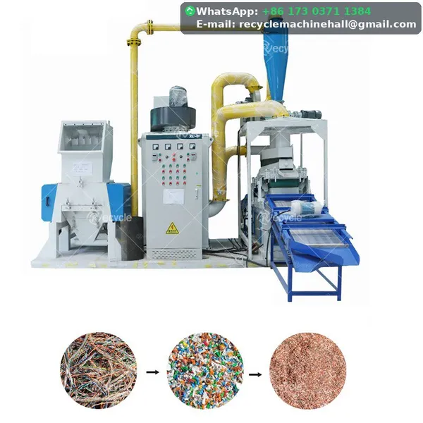 Copper Wire Recycling Unit for Mixed Waste Cables