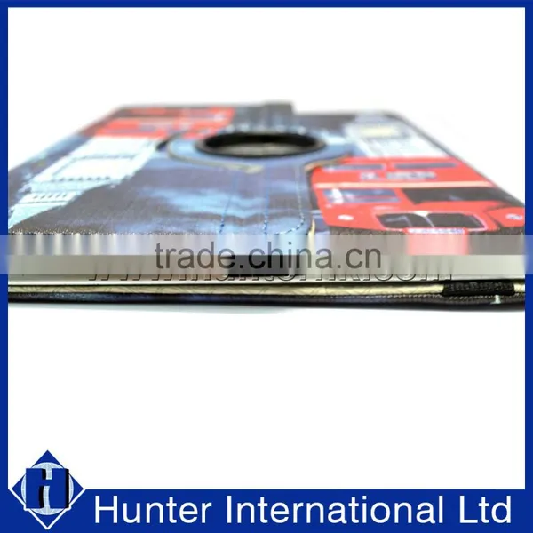 Printed Clock Tower Rotating Tablet Case For IPad 4 photo-3