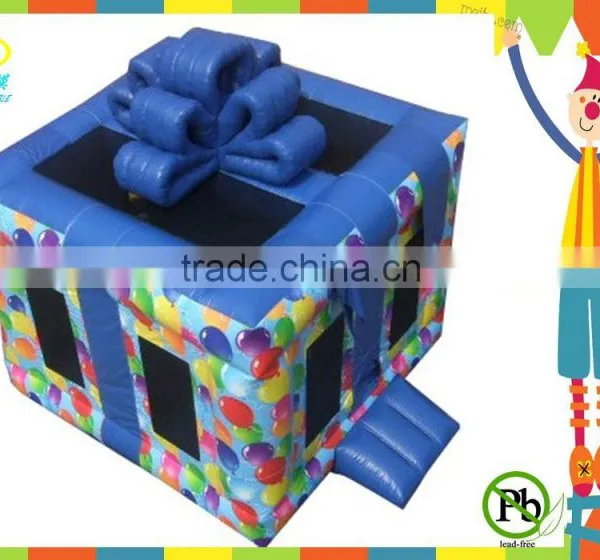 Popular Cheap 0.55 mm PVC Gifts Box Inflatable Bouncer for Kids photo-4