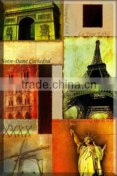 2 Panels European Style Art Painting on Canvas OM-006 photo-3
