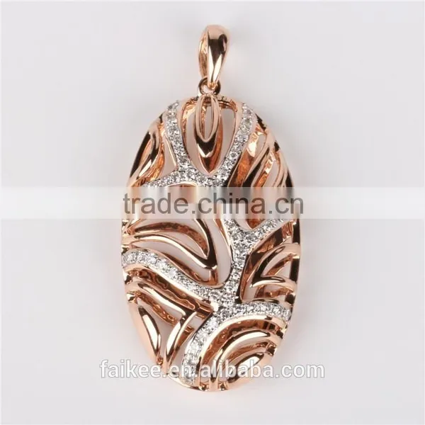Top Sale Gold Pendant Designs Beautiful 925 Sterling Silver Jewelry Gold Plated Dubai Pendant Necklace photo-3