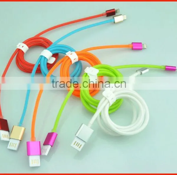 Colorful Transparent Micro Usb Cable Charger Cable for Iphone/Ipad photo-2