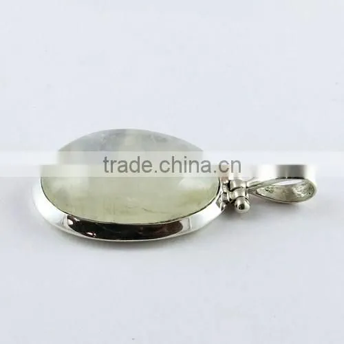 Delicate Rainbow Moon Stone Pendant, Wholesale Silver Jewelry, Handmade Silver Jewelry photo-4
