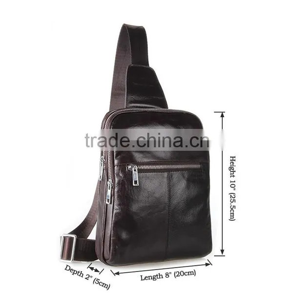 2015 Genuine Leather Mens Shoulder Bags Waist Bags photo-2