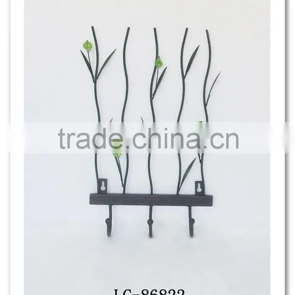 LC-86823 Unique Metal Decorative Tree Bathroom Hooks Wall Hooks photo-3