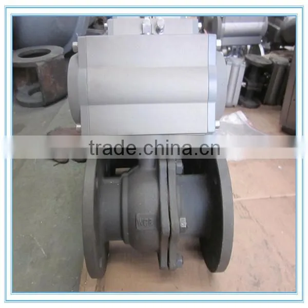 Q41F ISO Mounting Pad Ball Valve, Pneuamtic Flange Ball Valve With ISO 5211