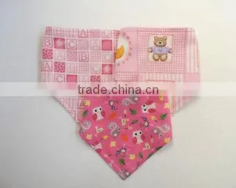 Wholesale 100% Cotton OEM Servicing Bandana Baby Bib's