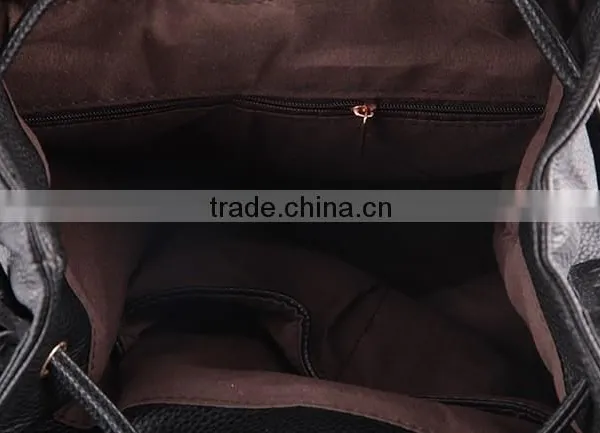 4762 Fashion Backpack Tassel Design Genuine Leather Guanghzou Backpack photo-5