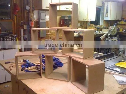 unfinished MDF wooden activity wall cube shelf                        
                                                Quality Choice