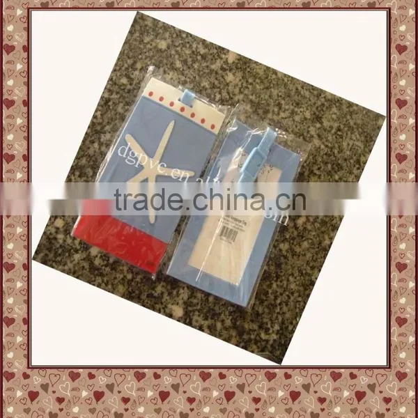 Reusable Pvc Durable Plastic Sofe Plastic Luggage id Tags