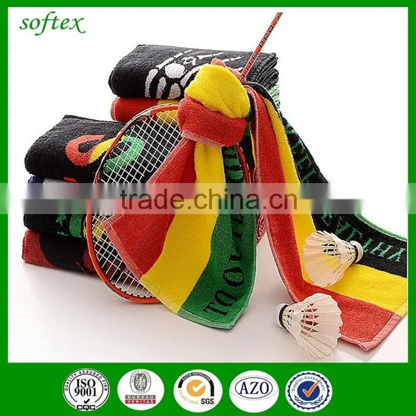 Outdoor Daily Soft Cotton Stripe Towel Sport With Logo photo-2