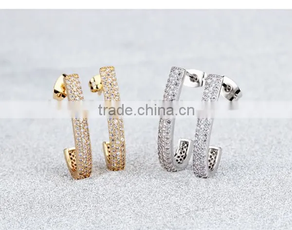 2016 Simple Gold Plated Gold Earings Designs for Women photo-4