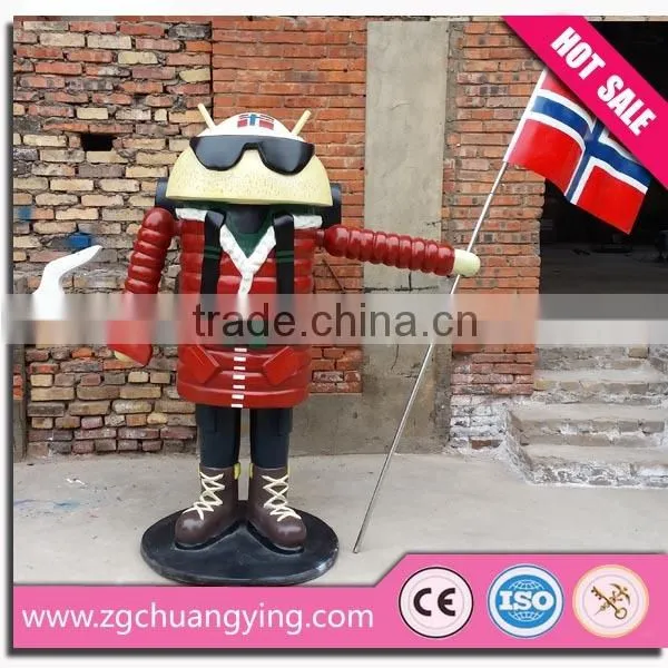 Playground Cartoon Characters Fiberglass Statue for Kids