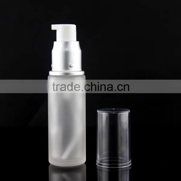 American 50 /60 Lotion Bottle Glass With Silver Pump photo-3