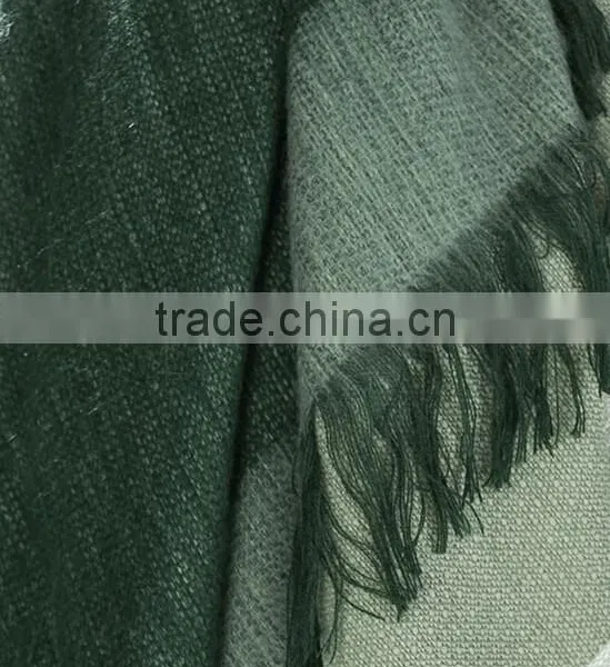 Green Tassel Fringe ,Oversize Tartan Pashmina Scarf. Striped Tartan Scarf,Tartan Pashmina Scarf, photo-6