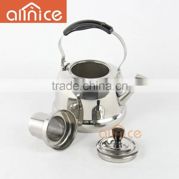 Hot Selling Capacity 1/1.5/2L Stainless Steel Teapot With Infuser and Bakelite Handle photo-3