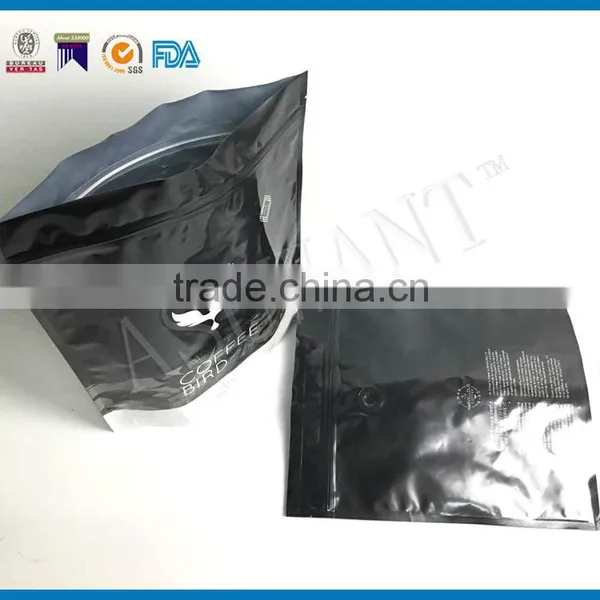 Customized Plastic Stand up Pouch Aluminum Foil Kraft Paper Coffee Packaging Bag With Coffee Vale 250g 500g 1000g 1kg 3kg photo-3