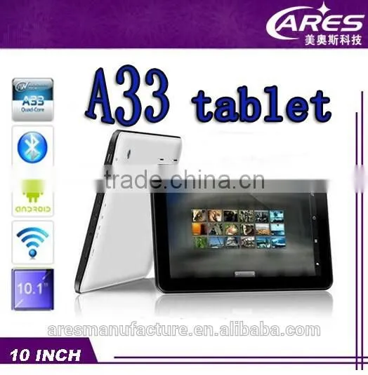 Android 4.4 Kitkat China tablet pc 10.1 inch quad core A33 1GB DDR bluetooth