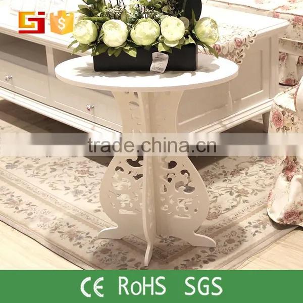 HOME-GJ Folding Oval Shape Living Room Wood Coffee Table photo-4