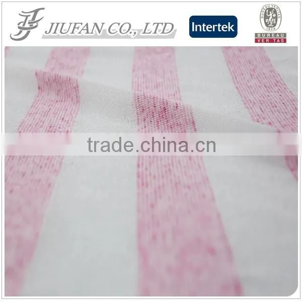 Jiufan Textile Knit Polyester Linen Yarn Dyed Hacci Fabric For Garment Sweaters