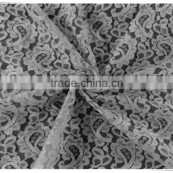 100%Polyester High Quality Custom Chemical Lace for Wedding Dress photo-5