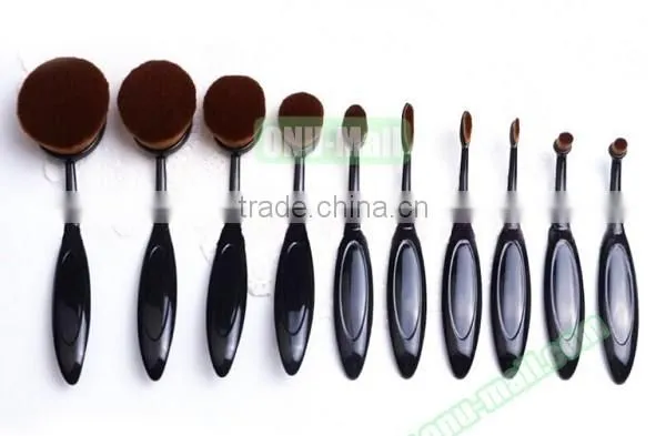 Beauty Salon Equipment Oval Cosmetic Toothbrush Shape Makeup Brush, Private Label Makeup Brush Express China Supplier photo-4