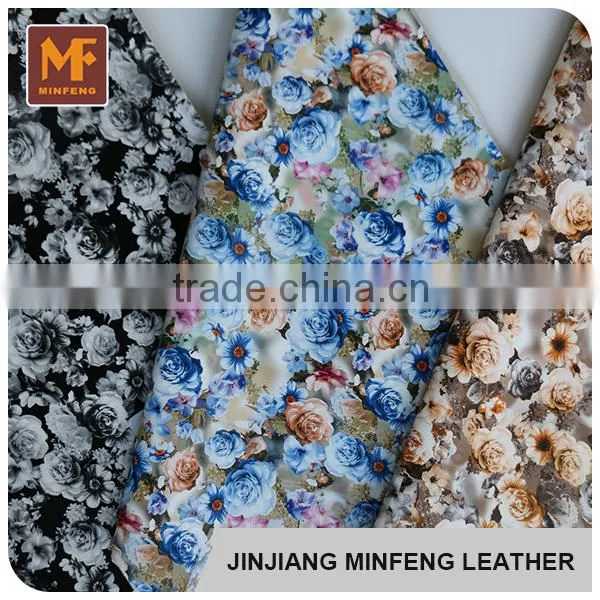 New Fashion Embossed Made in China Good Quality pu Shoe Leather