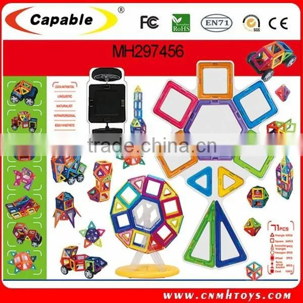 Educational DIY Magnetic Building Blocks/magnetic Building Sets/ 3D Magnetic Building Shapes Toy photo-2