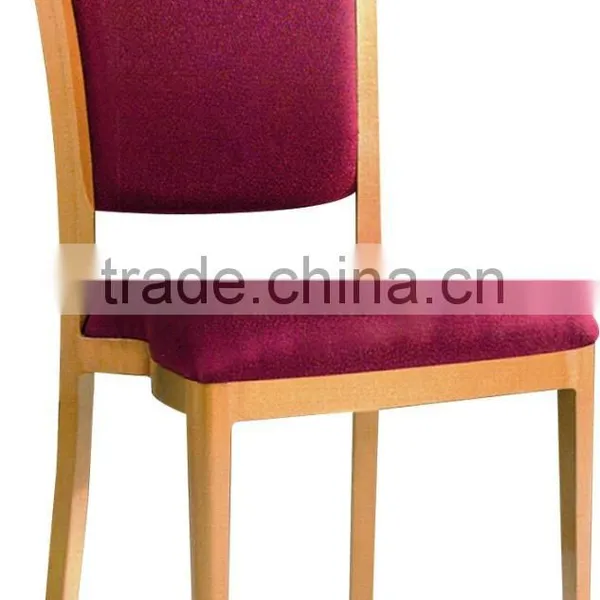 Upholstered Seat/Aluminium stackable essential banquet chair