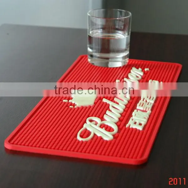 Promotional Cheap ! Custom Silicone Bar Mat
