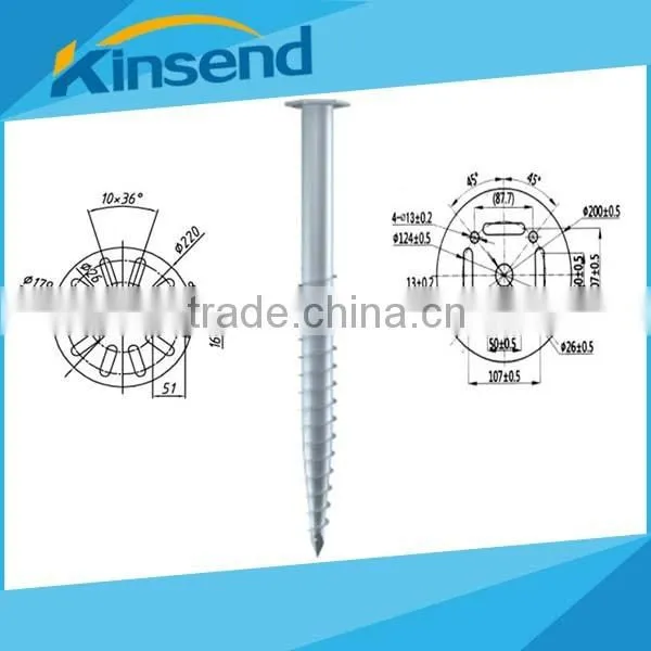 Solar Mounting, Ground Screw,Ground Post, Ground Pile photo-3