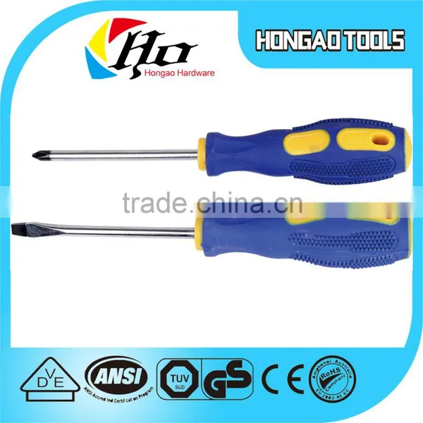 Portable Hand Tools Safety Screwdriver, Flat / Cross Screw Driver With Good Quality