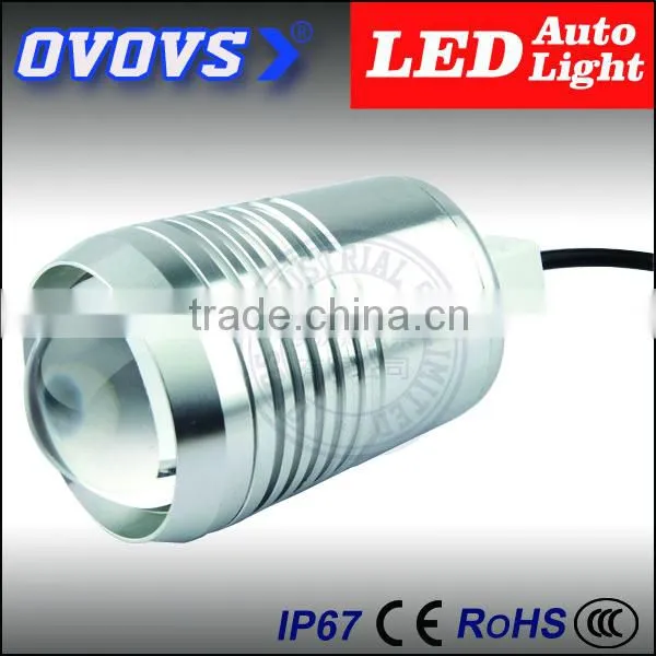 Ovovs Top Quality 12W Silver C-ree Led Motorcycles Lamp 12V With Spot Light photo-6