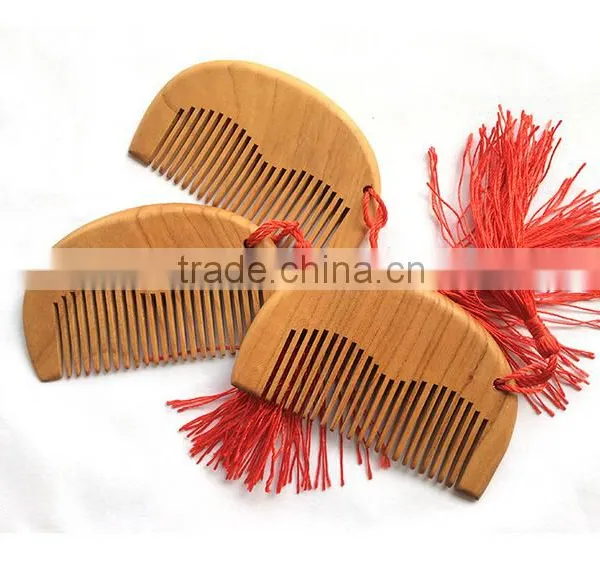 Natural Wide Tooth Wood No-static Massage Hair Comb Free Shipping Wholesale